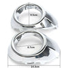 Ford Focus (2012-2014) 2 x Bezels Chrome Front Bumper Fog Light Covers