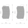 Honda Legend Rear Disc Brake Pads Set (1991-1998)