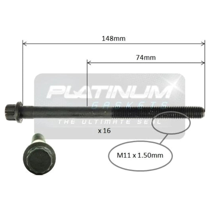 Kia Optima GD V6 2.7L G6BA Engine Cylinder Head Bolt Set (2004 - 2006)