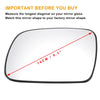 Peugeot 307 Left Side White Mirror Glass w/ Back (2001-2009)