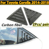 Toyota Corolla Carbon Fiber Side Window Louver Shutter Cover Trim (2014–2018)
