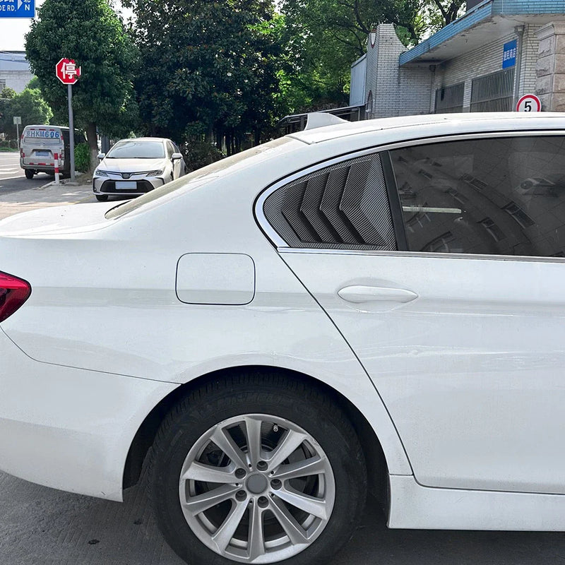 BMW 5-Series Carbon Look Rear Side Window Louver Vent Cover (2011–2017)