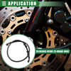70cm Motorcycle Braided Hydraulic Brake Line Oil Hose Black Army Green