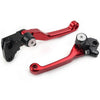 YAMAHA WR 250F WR 450F RED Pivot Brake Clutch Levers (2001-2016)