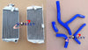 Honda CRF450R Aluminum Radiator + Blue Silicone Hose (2015-2016)