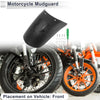 Motorcycle Motorcycle Fender Front Splash Guard 1 Set Black 03 22x11cm