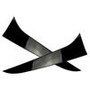 BMW X1 E84 Black 2 x Rear Window Side Spoiler Canard Splitter Trim (2009-2015)