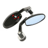 Honda Street Bike Chopper 7/8" Handlebar Bar End Rearview Mirrors