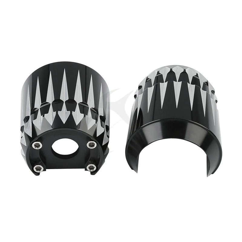 Harley Road Street Electra Glide Black Lower Fork Slider Covers (84-2013)