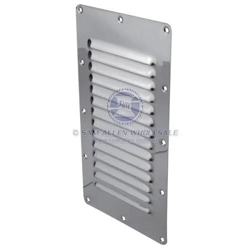 Boat / Caravan / Camper Stainless Steel Surface Mount Louvre Vent 127mm x 228mm