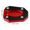 Kawasaki Zx4rr Set Kickstand Side Stand Plate Pad Red (2023–2023)