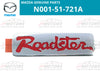 MAZDA Roadster MX-5 MIATA EMBLEM Budge Sticker REAR RED JDM (1994–1997)