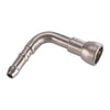 Car 90 Degree 7.89mm Stainless Steel Fuel Line Hose Pipe Connector