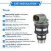 Chevrolet Cavalier Fuel Injector 4x 2.2L Gray (1994-1997)