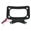 Harley Road Street Curved License Plate Frame Mount LED Light