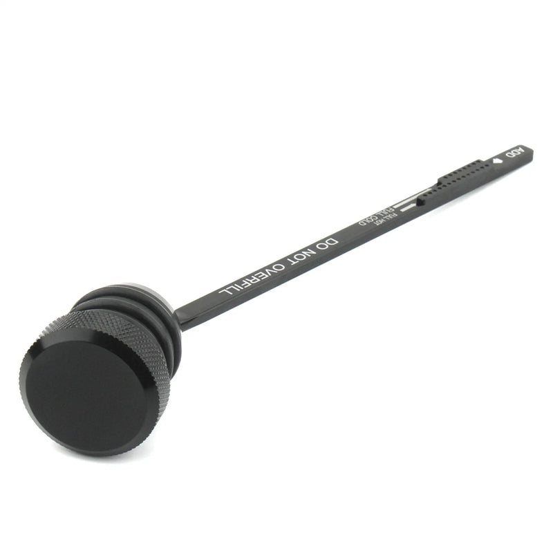 Harley Touring Black Knurled Oil Tank Dipstick (1993-1999)