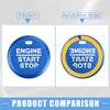 Ford Mustang Engine Start Stop Ignition Button Cover Decal (15-21)