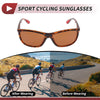 Motorcycle Brown Lens Leopard Print Goggles / 1 x Motorcycle Riding Goggles