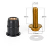 Motorcycle Scooter Quad 10 x Fairing Bolts Rubber Plugs Gold M5