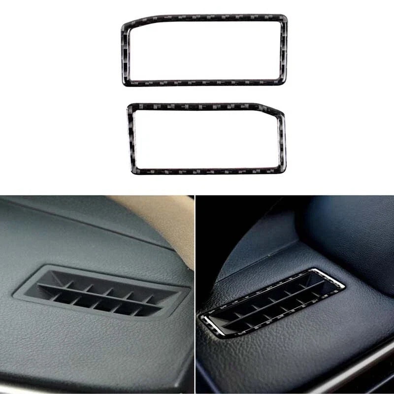 Lexus IS250 IS300 Carbon Fiber Side Dashboard Air Outlet Vent Cover Trim Fit