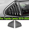 Toyota Camry 2 x Carbon Fiber Window Louver Shutter Cover Trim (2018–2023)
