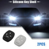Honda Accord Civic CR-V Pilot Black Gray Smart Key Fob Cover (2 x)