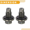 Lincoln Oil Drain Plug Pan Thread Repair (2 x Metal Bronze Tone)