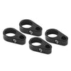 Harley 1" Handlebar 4 x Motorcycle Brake Clutch Cable Wire Clamp Clip Black