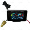 Car 12V / 24V 2-in-1 Digital LCD Water Temperature & Voltmeter Gauge