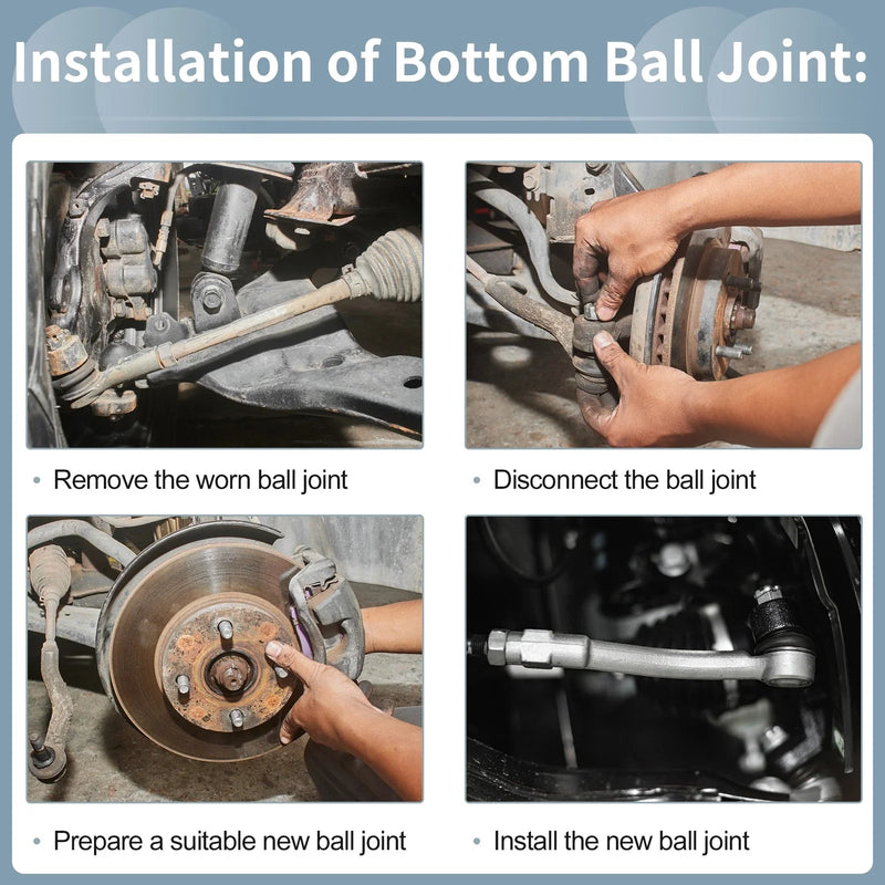 Dodge Ram 2500 3500 4 x Front Upper & Lower Ball Joints