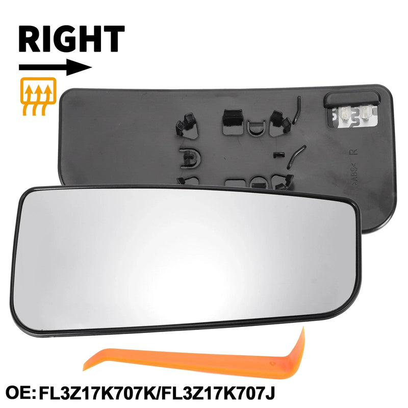 Ford Heated Right Passenger Side Tow Mirror Glass Replacement