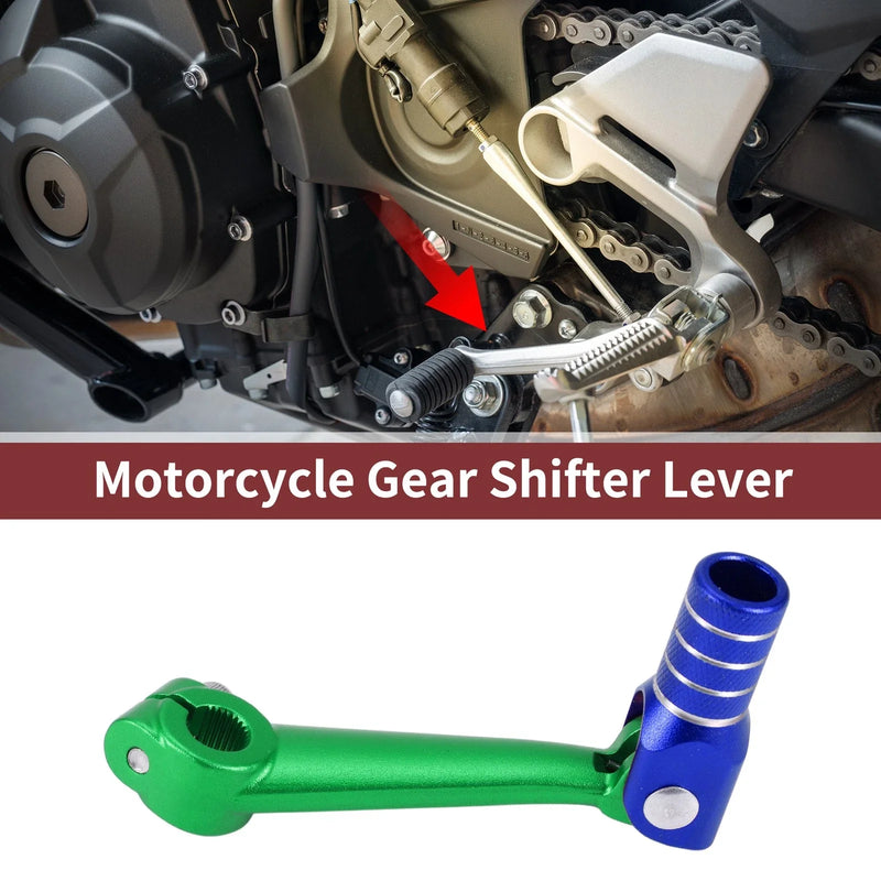 Bosuer M5 Green Blue Silver Tone Folding Gear Shifter Lever