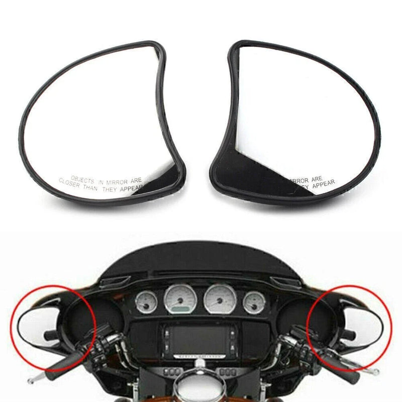 Harley Electra Glide FLHTK FLHT FLHTCU Fairing Mount Side Rear Mirrors (96-13)