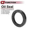 Rotary Shaft Seal 35x50x7mm Oil Seal Nitrile 70D Black 5 Pcs
