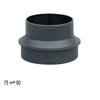 Car 75mm-90mm Parking Heater Air Pipe Reducer Adapter (No Year Specified)