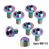 Motorcycle Bike 6 x M6x15mm Alloy Torx Head Screws