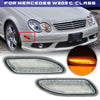 Mercedes W203 C Class 2x LED Front Bumper Side Marker Lights (2001-2007)
