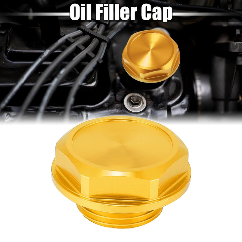 Toyota RAV4 Gold Tone Aluminum Alloy Gas Engine Oil Filler Cap Plug Cover