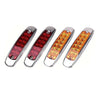 Trailer - 2x Red + 2x Amber 4pcs 12LED Sealed Side Marker Clearance Lights