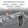 BMW 5 / 6 / 7 Series Carbon Fiber Black Gear Shift Knob Cover Decal Sticker