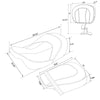Harley Street Glide Driver Passenger Seats & Rider Pad (2009-2023)