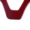 Mercedes Benz W204 W205 Red Carbon Fiber Steering Wheel Trim (2007-2010)