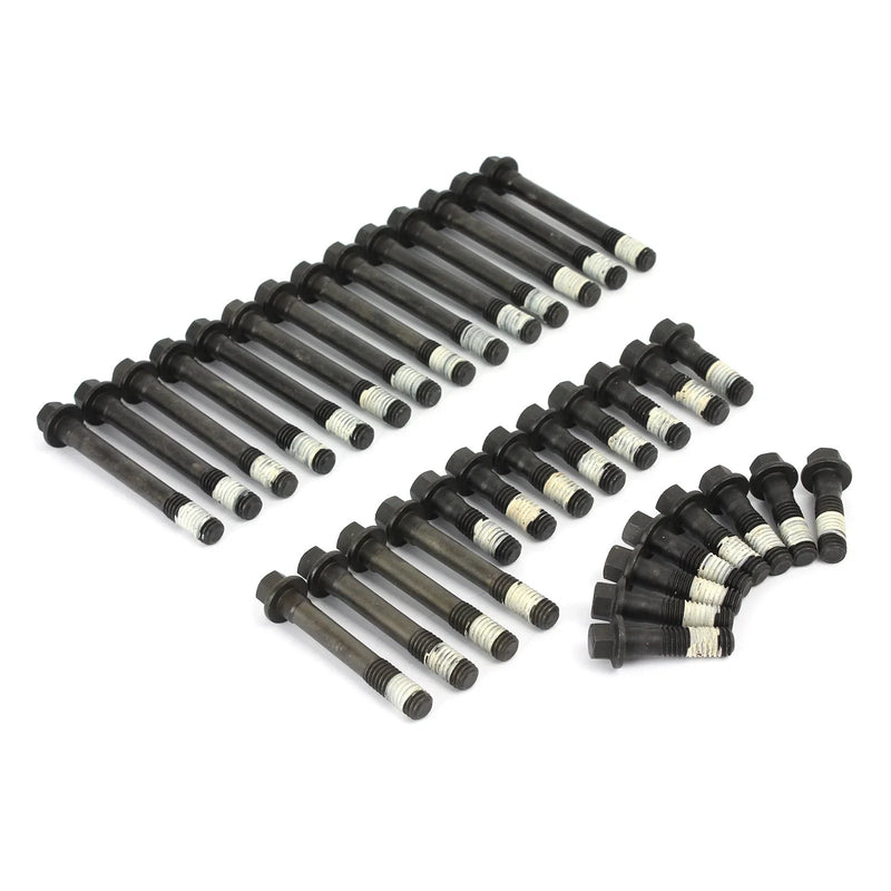 Chevy SBC 350 Hex Head Bolt Kit (Std or Speedmaster Heads)