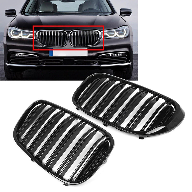 BMW 7 Series G11 G12 Dual Slat Front Bumper Grille (2016-2019)