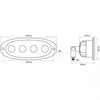 Marine Grade LED Flood Light Recessed/Bracket Mount White 900 Lumen 9-32V