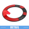 Dodge Charger Challenger Aluminum Alloy Black Engine Start Button Sticker