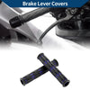 1/2" 12mm Motorcycle Brake Lever Cover Grip Sleeve Black Blue