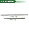 Honda (No. 72410SCAE01, 72450SCAE01) Black Window Weatherstrip Set