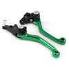 Honda XR250 XR400 Green CNC Pivot Brake Clutch Levers (1995-2007)