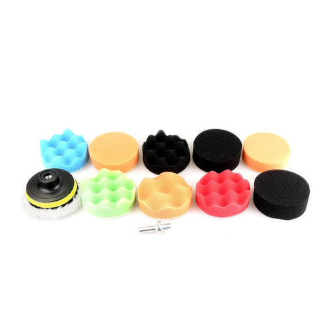 Car 3 Inch Sponge Buffing Polishing Pad Kit (12 pcs)